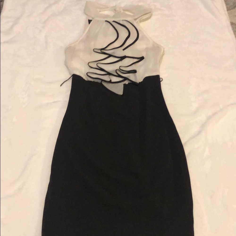 BCX white and black dress